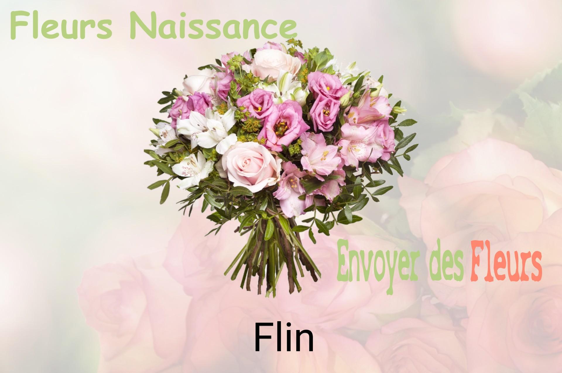 Bouquet de fleurs de naissance livré à Flin